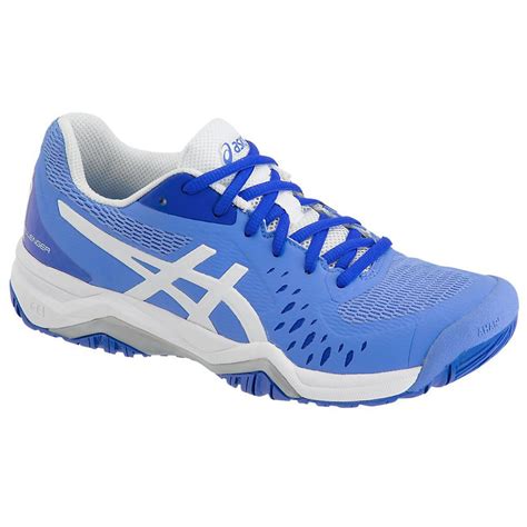 Asics Womens Gel Challenger 12 Blue Coastsilver Tennis Shoes 1042a041