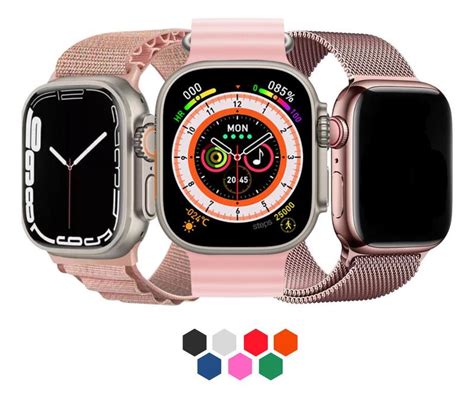 Pulseira Para Apple Watch Ultra Milanese Oceano Alpine Smart