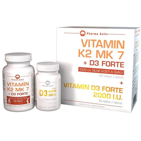 Vitamin K2 MK7 D3 Forte 125 Tablet Vitamin D3 Forte 2000 I U 30