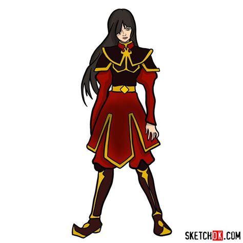 How To Draw Azula Avatar Step By Step Drawing Tutorials Avatar