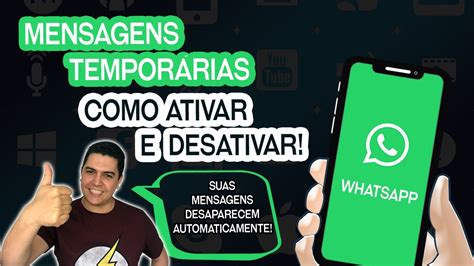 Como ativar ou desativar as Mensagens Temporárias no WhatsApp Novo