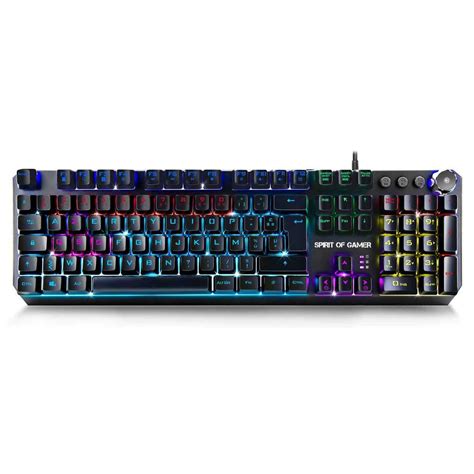 Spirit Of Gamer Teclado Azerty Francês Retro Iluminado Xpert K400