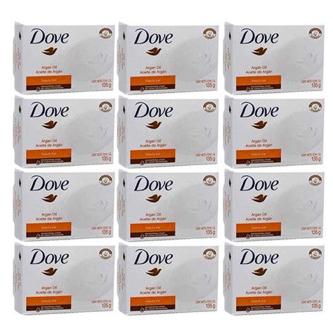 Dove Argan Oil Bar Soap Beauty Mositurizing Clean Body Bath 4 75oz 135g