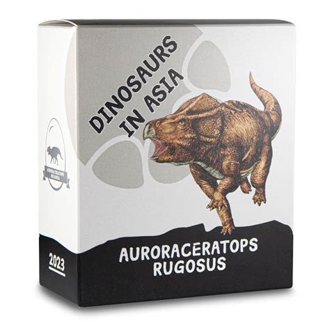 Proof Silver Samoa Dinosaurs In Asia Auroraceratops Rugosus Coins