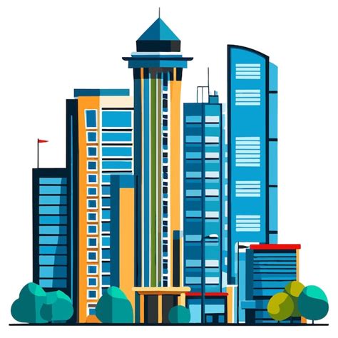 Ilustraci N Vectorial De Edificios Urbanos Y Paisajes Urbanos Vector