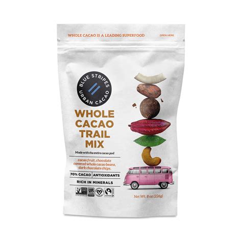 Blue Stripes Urban Cacao Whole Cacao Trail Mix Thrive Market