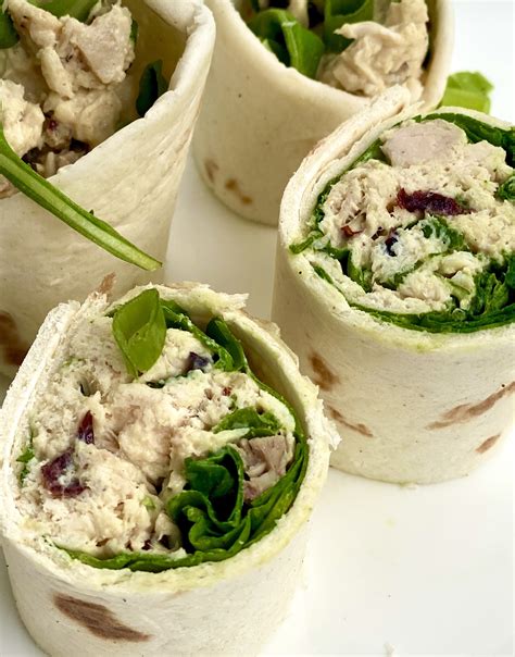 Cranberry Pecan Chicken Salad Wraps