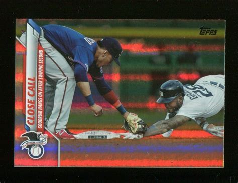 Topps Series Rainbow Foil Close Call Goodrum J M Ebay