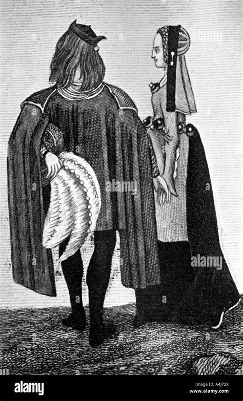 Male And Female Costume Late Th Early Th Century Artist