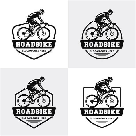 Premium Vector Road Bike Logo Set Vector