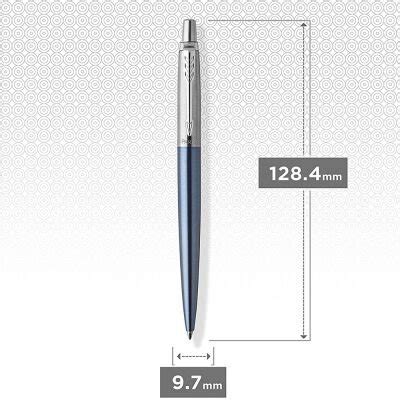 Ballpoint Pen Parker Jotter Waterloo Waterloo Blue Chrome Trim Blue