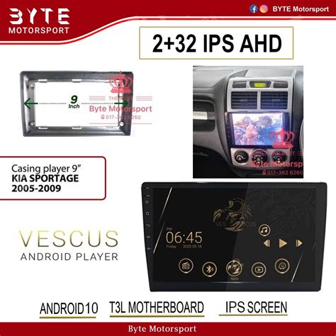 VESCUS Android Kia Sportage 2005 2009 T3L Android Player FOC