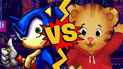 M U G E N Battles Sonic Vs Daniel Tiger Sonic The Hedgehog Vs