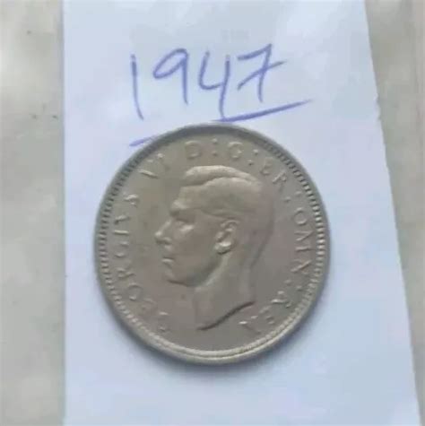 UK BRITISH SILVER 6 Pence Sixpence 1947 George VI Great