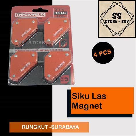 SIKU MAGNET LAS 2 1 4 IN SET 4 PCS MODEL PANAH SIKU LAS ARROW MAGNETIC