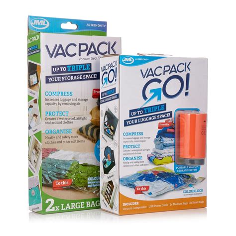 Jml Vac Pac Go With Addtional Large Vacuum Bags Qvc Uk