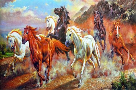 Graceful Wild Horses - Poster - Buy Online