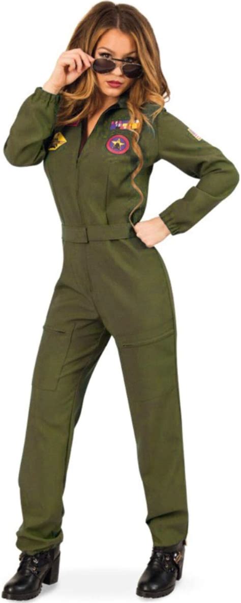 Kampfpilotin Kost M Eva Milit R F R Damen Gr Gr N Jumpsuit Pilotin