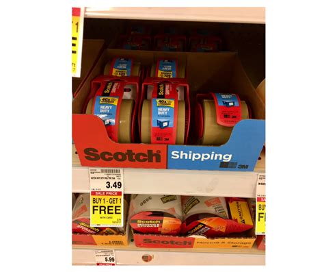 Scotch Heavy Duty Shipping Tape just $1.25 - Kroger Couponing