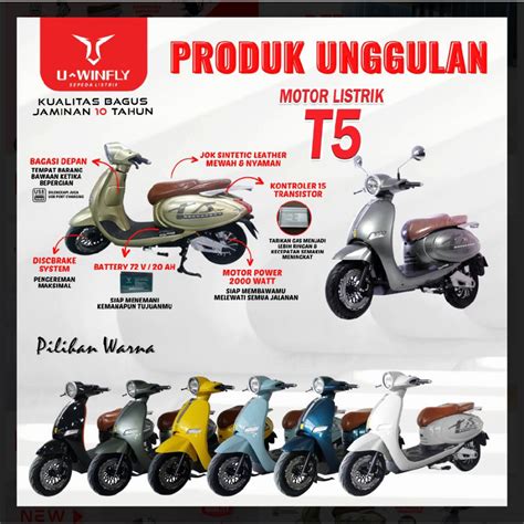 Jual Motor Listrik Uwinfly T5 72v20ah Shopee Indonesia