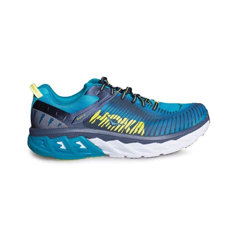 Hoka Arahi 2 Carribean Sea Dress Blue Running Shoes Mens Mycozyboots