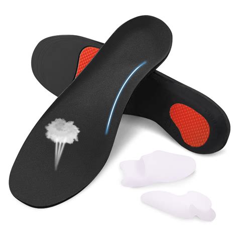 Kalevel Shoe Insoles Men Women Arch Support Orthotic Inserts Flat Feet ...