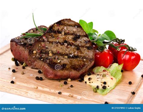 Gegrillte Bbq Steaks Stockfoto Bild Von Di T Rindfleisch