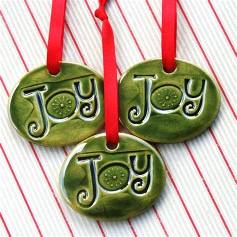 Handmade Ceramic Christmas Ornaments Ceramic Ornaments Green