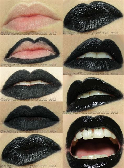 How To Make Perfect Black Lips - DIY - AllDayChic