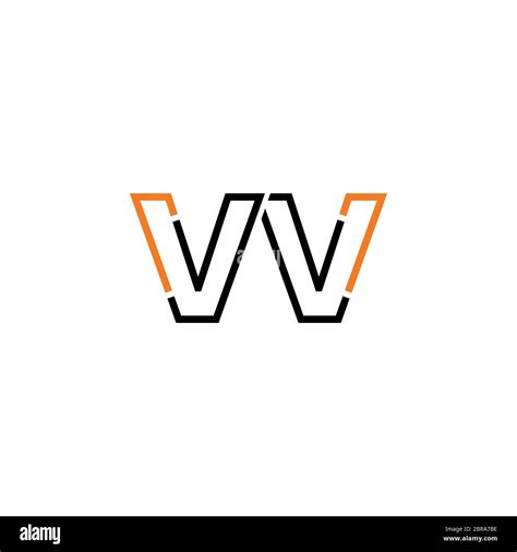 Elementos De Plantilla De Dise O De Iconos Con Logotipo De Letra Vv