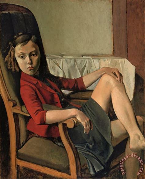 Balthasar Klossowski De Rola Balthus Therese Painting Therese