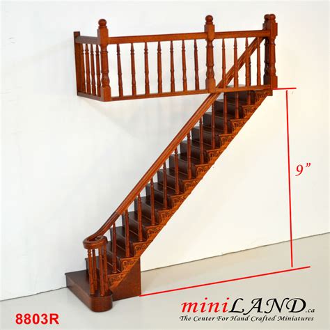 RIGHT Quality Staircase Set With Railings 1 12 Scale For 9 10