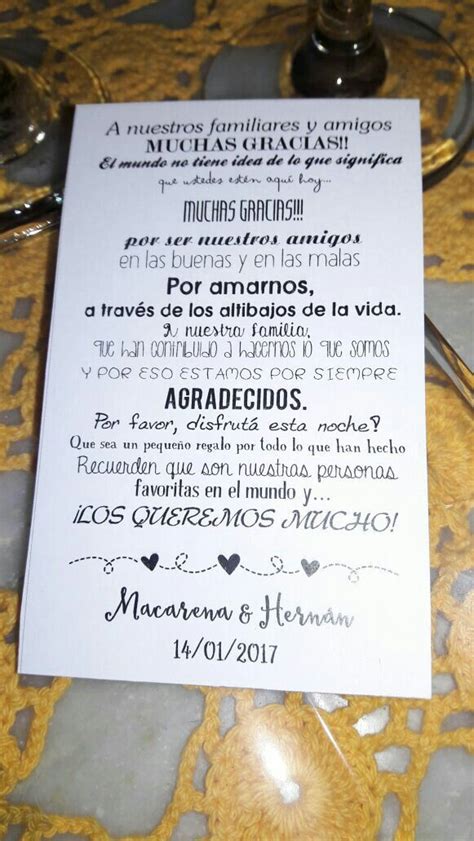 Ideas De Agradecimiento Para Tu Boda