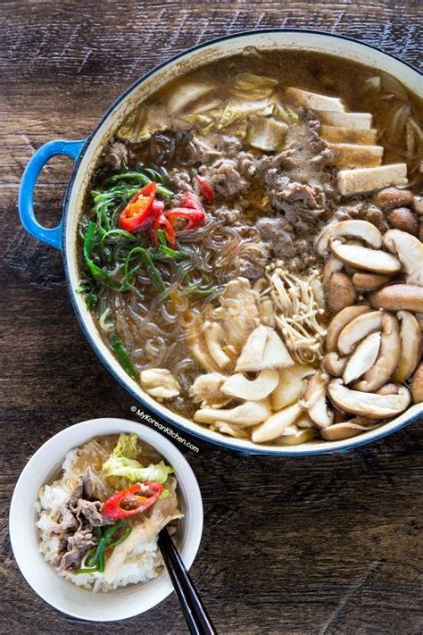 Korean Beef Stew Bulgogi Jeongol Recipe Hot Pot Recipe Bulgogi