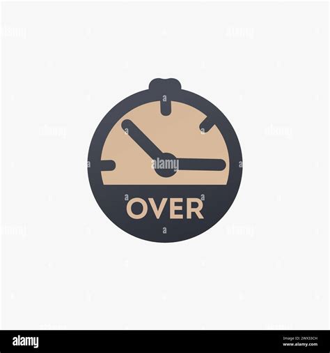 Times Over Times Up Clock Icon Design Time And Watch Vector Icon