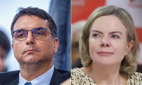 Fl Vio Bolsonaro Entra Representa O Na Agu Contra Gleisi Hoffmann