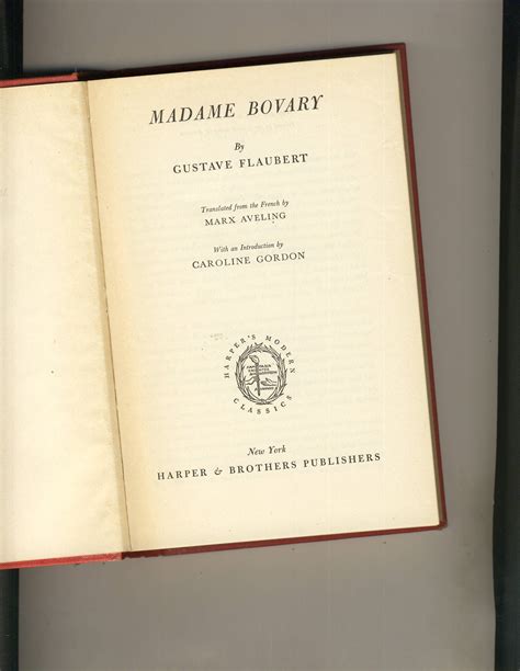 Madame Bovary By Gustave Flaubert Very Good Hardcover Richard