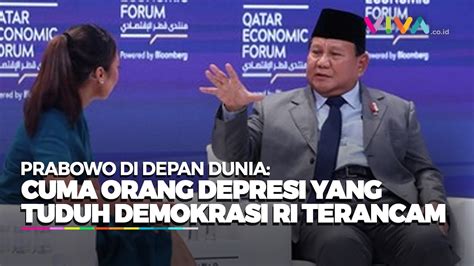 Jawaban Menohok Prabowo Disebut Bakal Turunkan Kualitas Demokrasi