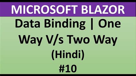 Blazor Tutorial For Beginners 10 Data Binding One Way Data Binding