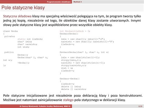 Programowanie Obiektowe Ppt Pobierz
