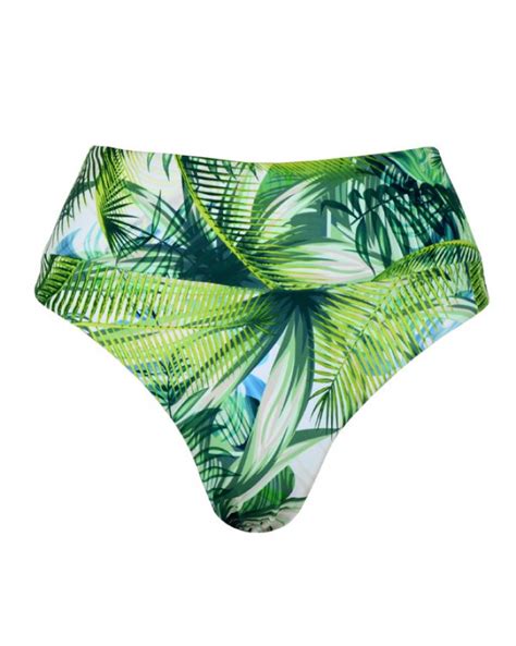 Ψηλόμεσο μαγιό slip Rock Club Bali print Mix and Match Barazil lingerie shop gr