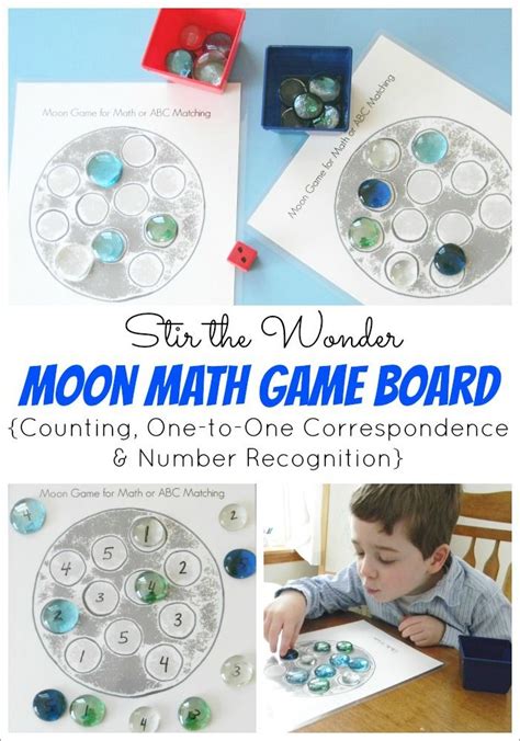 Moon Math Game Stir The Wonder Space Preschool Space Lessons Math