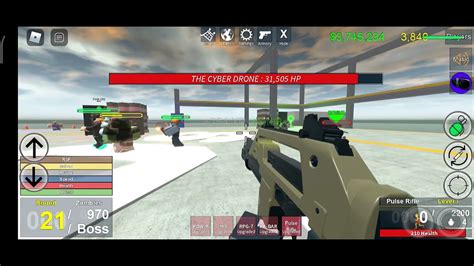 Roblox New Zombie Uprising Review Pulse Rifle Gun Upgraded Youtube