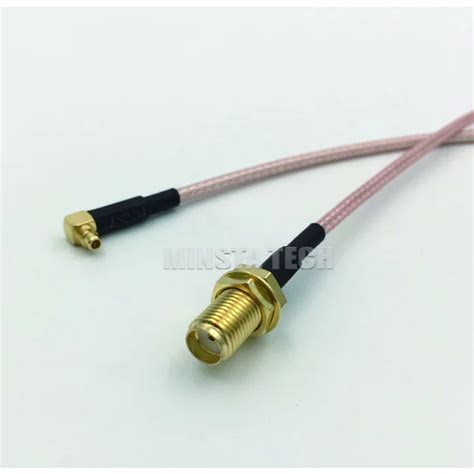 Sma Female Bulkhead To Mmcx Male Right Angle Ra Plug Rg316 Pigtail