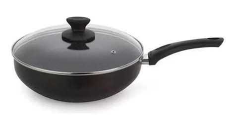 Frigideira Wok Antiaderente 28cm Tampa Vidro Bella Multiflon