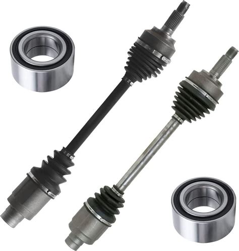 Pc Front Cv Axles Wheel Bearings Kit