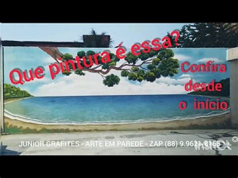 Junior Pinturas E Grafites Arte Em Parede Paisagem Youtube