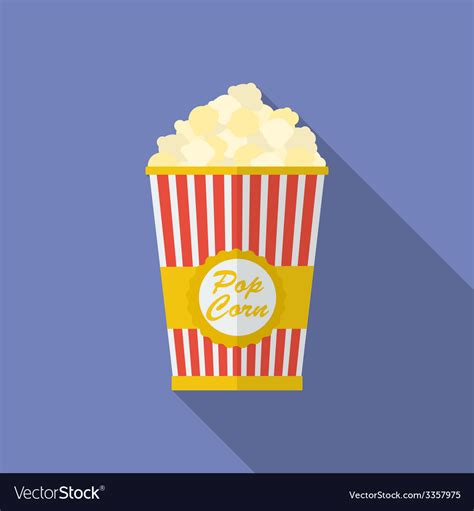 Popcorn Flat Icon