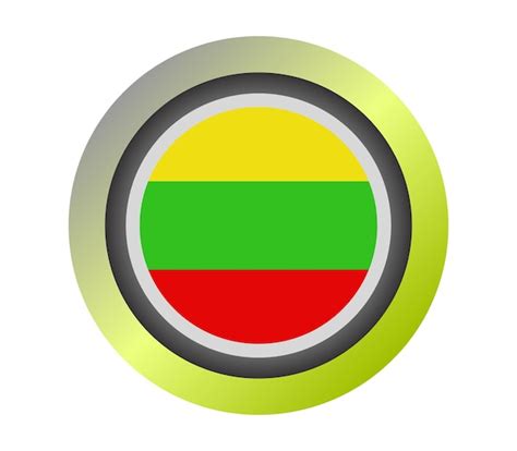 リトアニアの国旗 プレミアムベクター