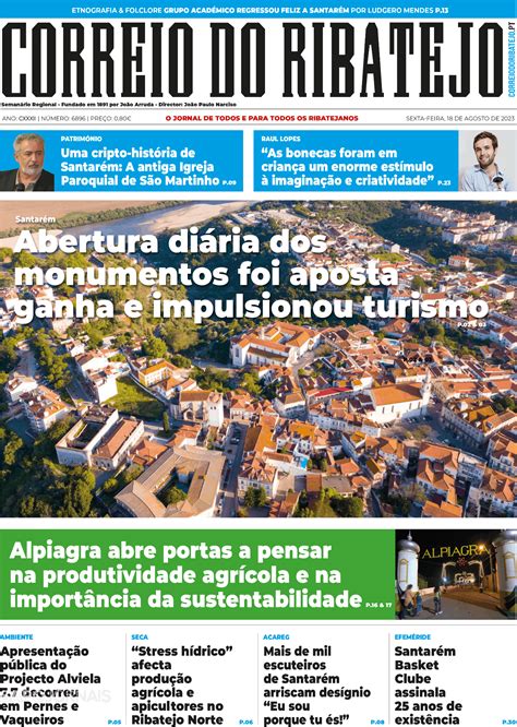 Correio Do Ribatejo Ago Jornais E Revistas Sapo Pt